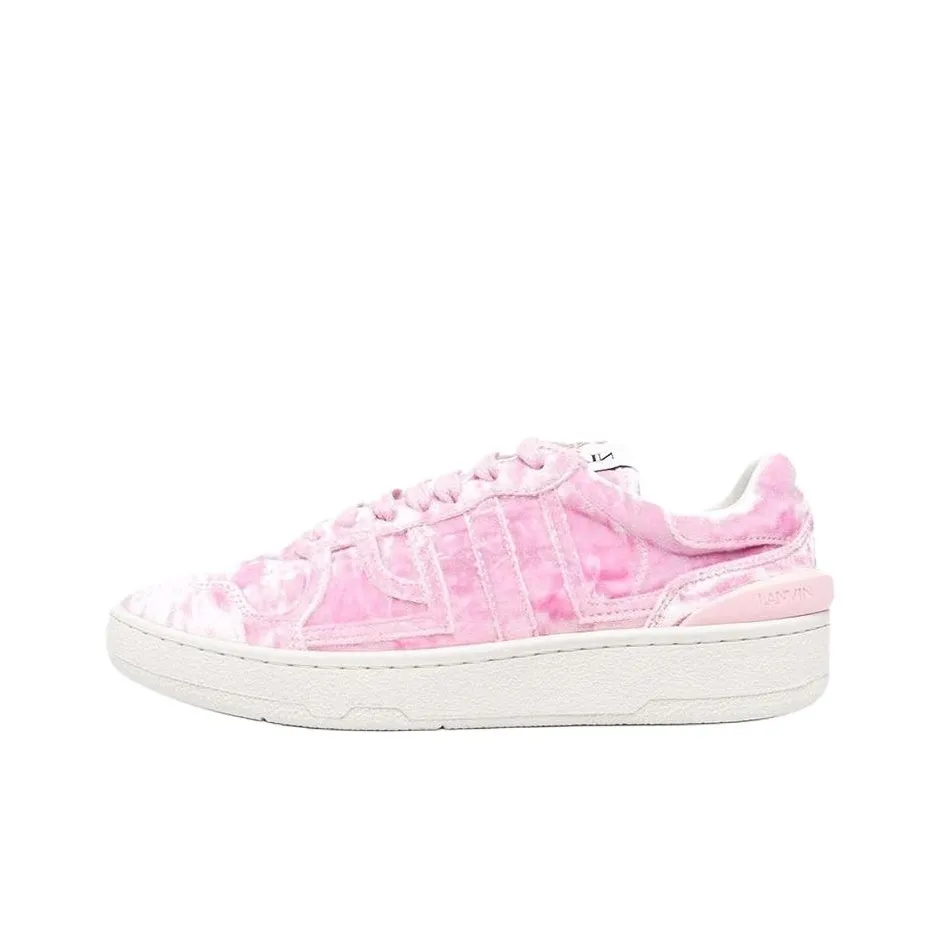 Lanvin Clay Skateboard Shoes Women's Low Top Pink