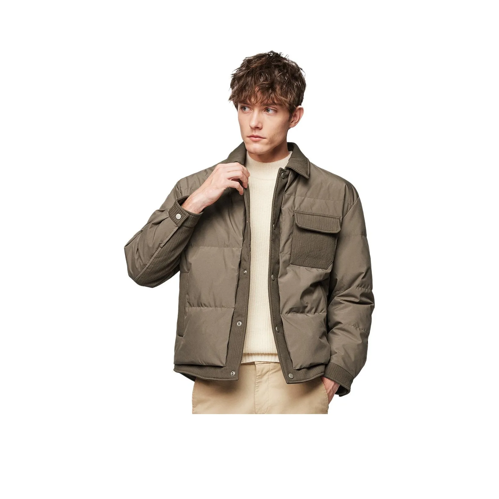 Red Bean Пальто Пуховик Мужской