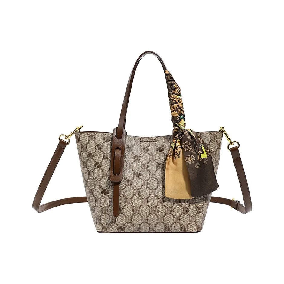 Meter Корзинка-сумка с монограммой сумка DUAL Use сумка через плечо коричневый