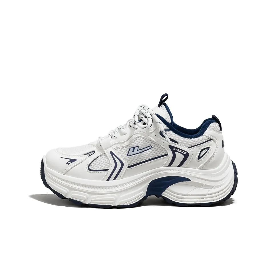 Warrior Термический Увеличивающий Высоту Устойчивый к Износу Низкий Топ Утепленная Обувь Унисекс Белый Темно-Синий