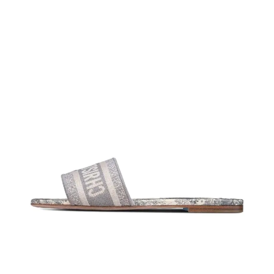 DIOR Dway Slide Slippers Women's Gray