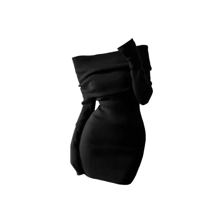 MO VOICE Женские Длинные Платья с Длинными Рукавами