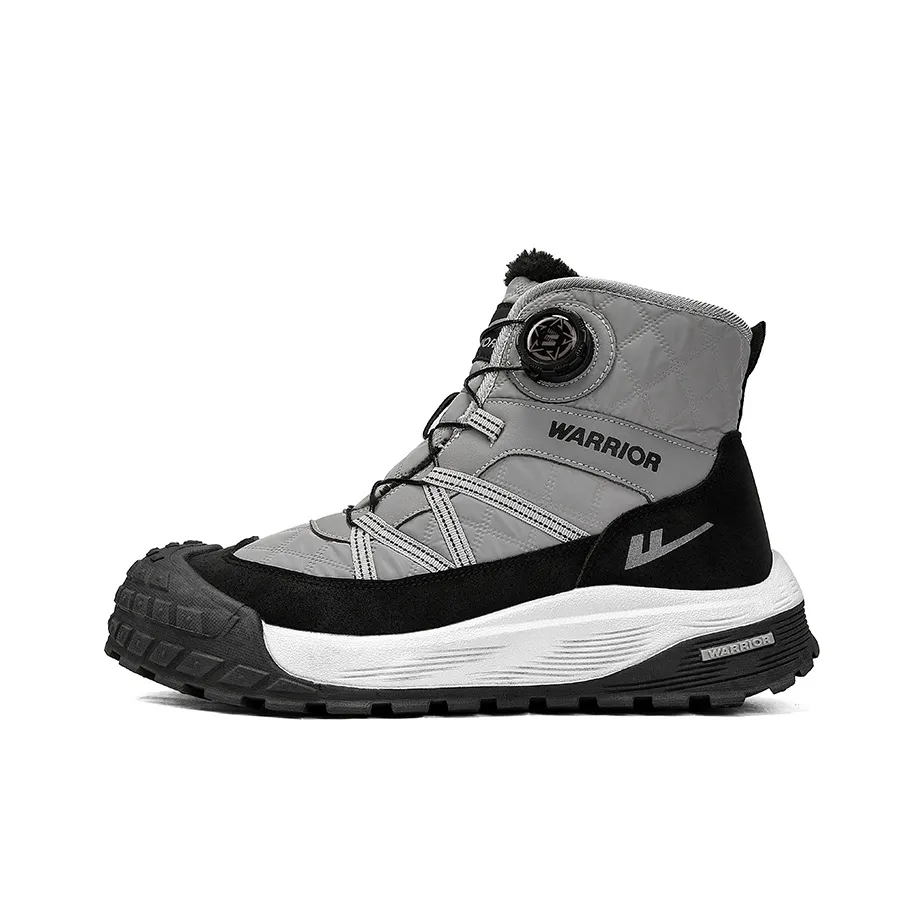 Warrior Термический Высота Увеличивающий Устойчивый к Износу Короткие Сноубутсы Мужские Серый Черный