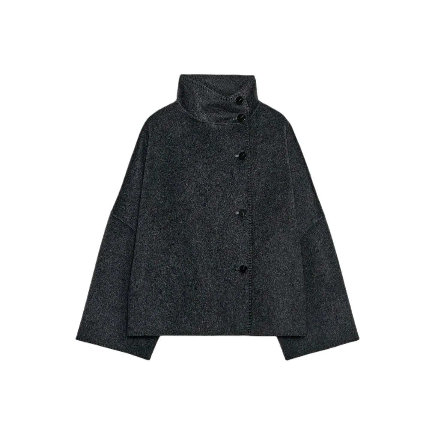 ZARA Темно-серый Женский Куртки