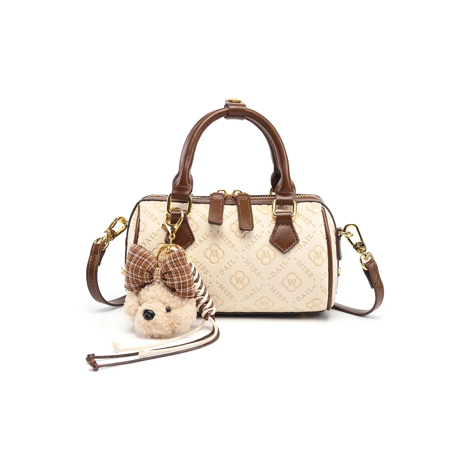 MISS GAIL Синтетическая кожа Сумка Стандартная Женская Кофейного цвета