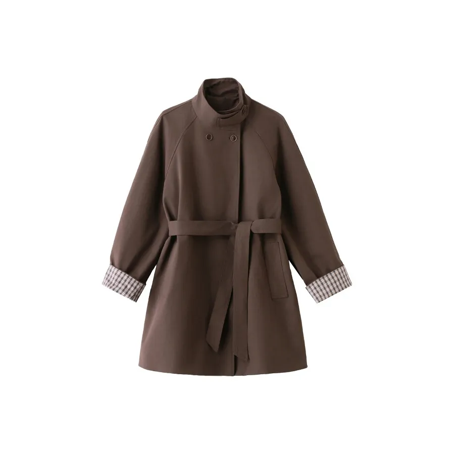 Devanro Коричневый Женский Тренч