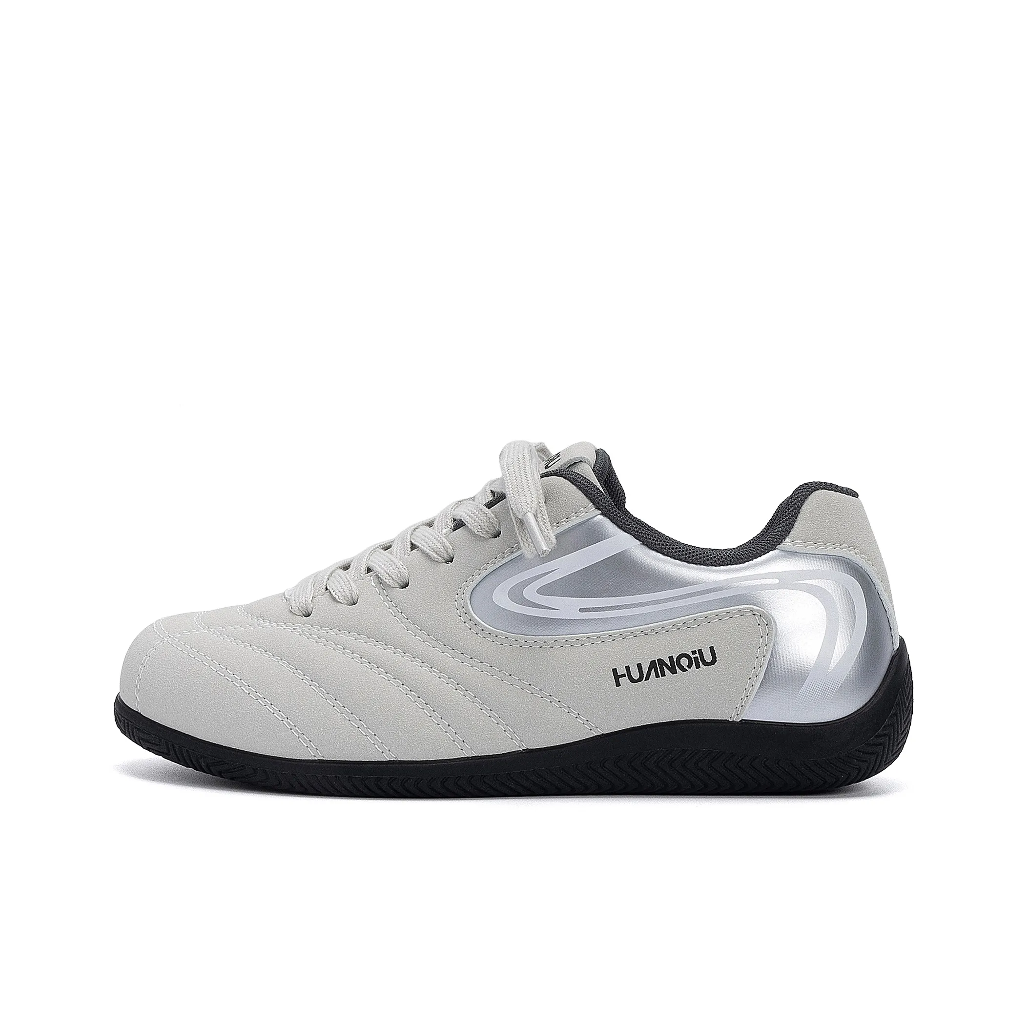 HUANQIU Женская обувь Нишевый Скрытый каблук Беговые кроссовки Легкий Верх Низкие кеды для скейтбординга Женские Серый