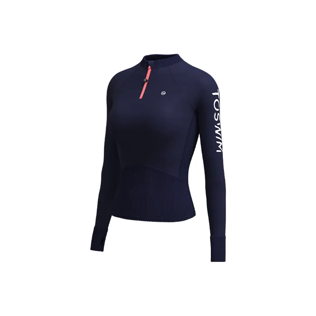 TOSWIM Двухкомпонентный купальник женский темно-синий с рябью