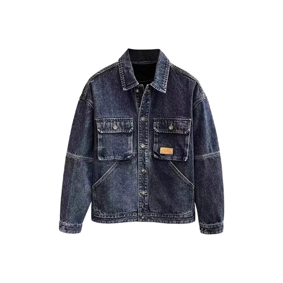 THINGYLAB Синий Мужской Джинсовые Куртки