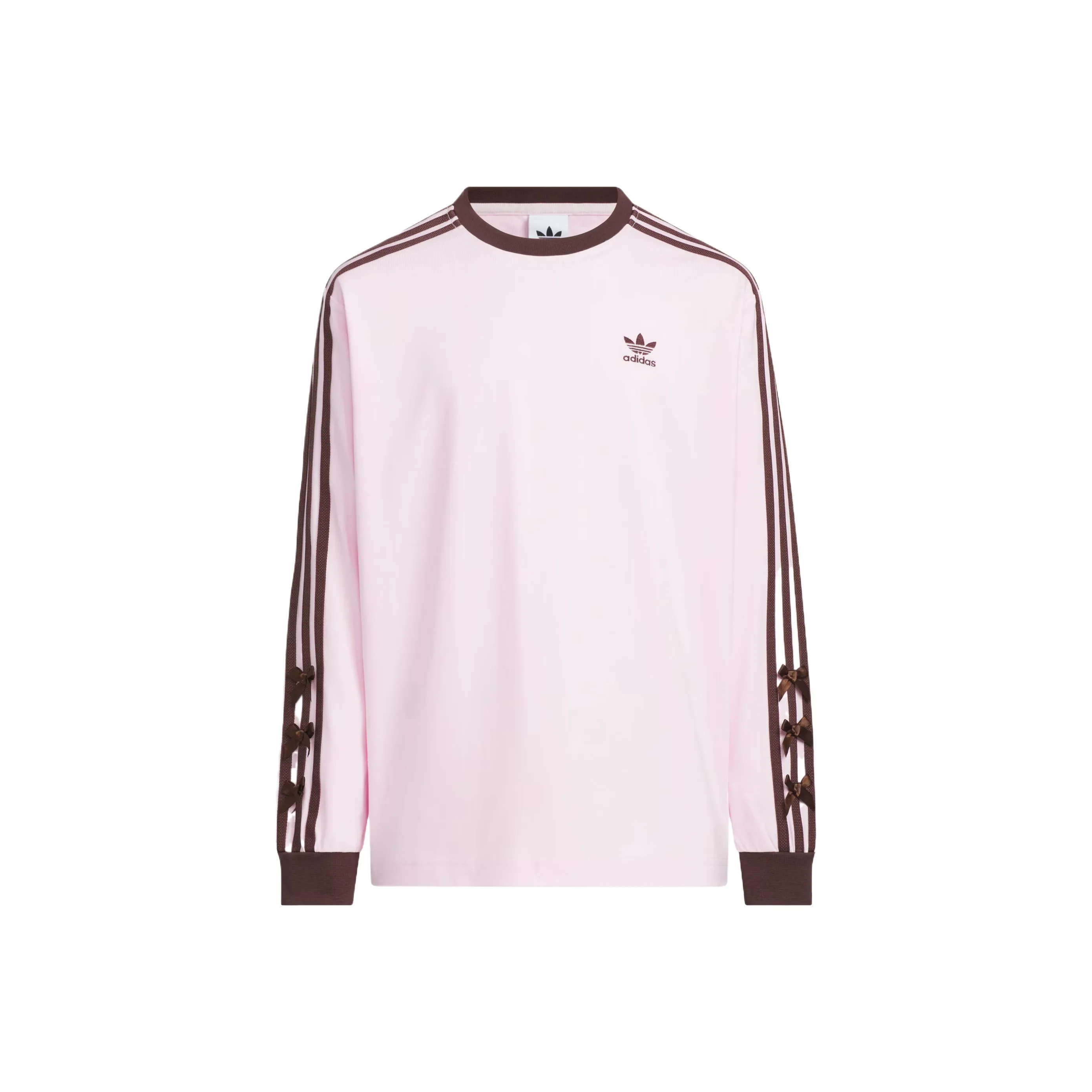 Adidas Originals Прозрачный Розовый Темно-Коричневый Детские Футболки