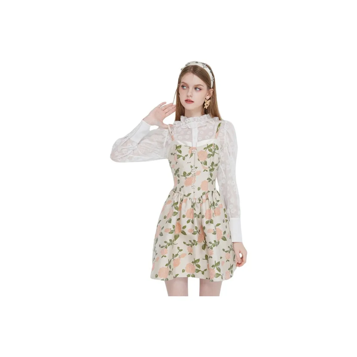 AIVEI Длинное платье с длинным рукавом женское