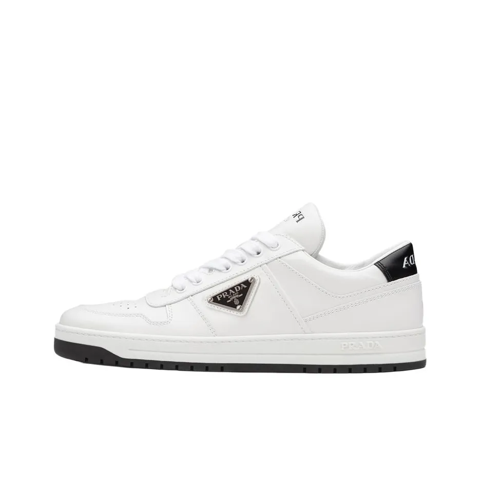PRADA Downtown Skateboard Shoes Women's Low Top White/Black