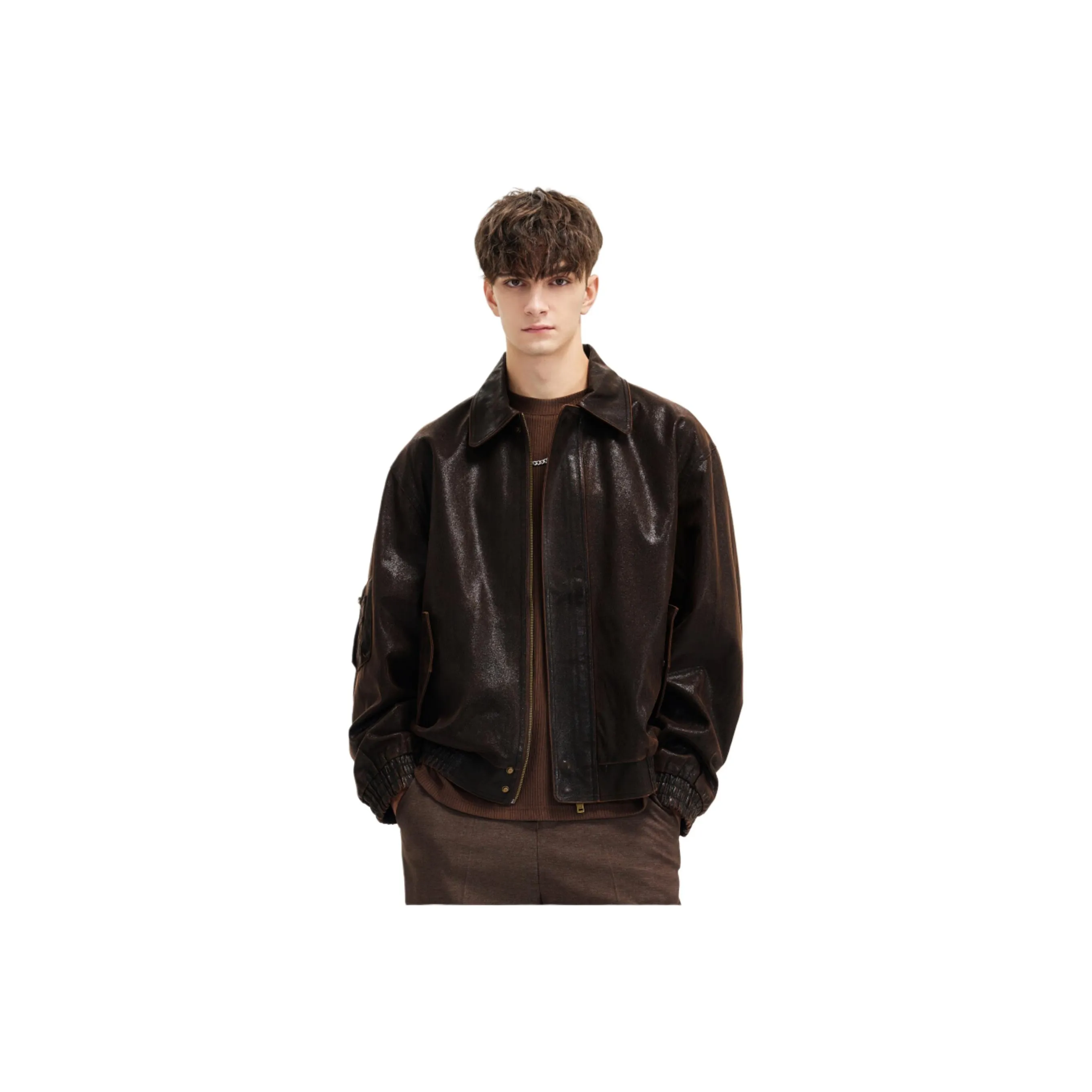 WILD LEADER Vedri кожа куртка мужская