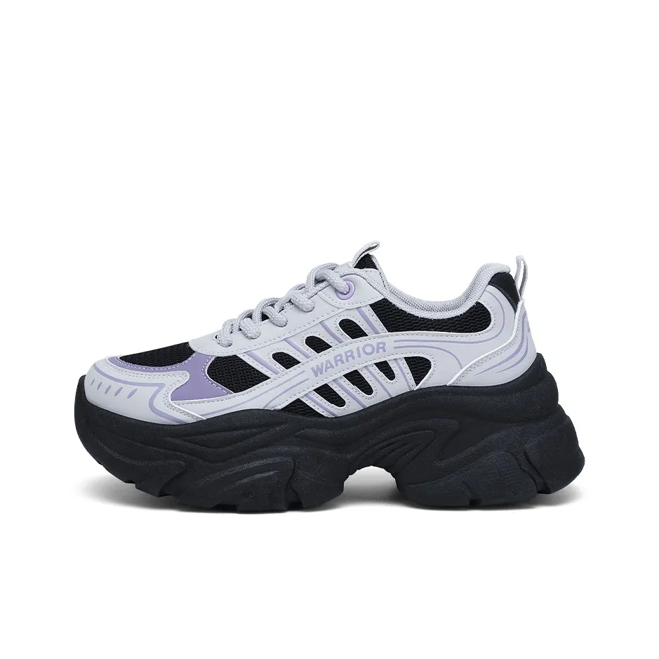 Warrior массивные кроссовки противоскользящие и износостойкие увеличивающие высоту низкие повседневная обувь женские