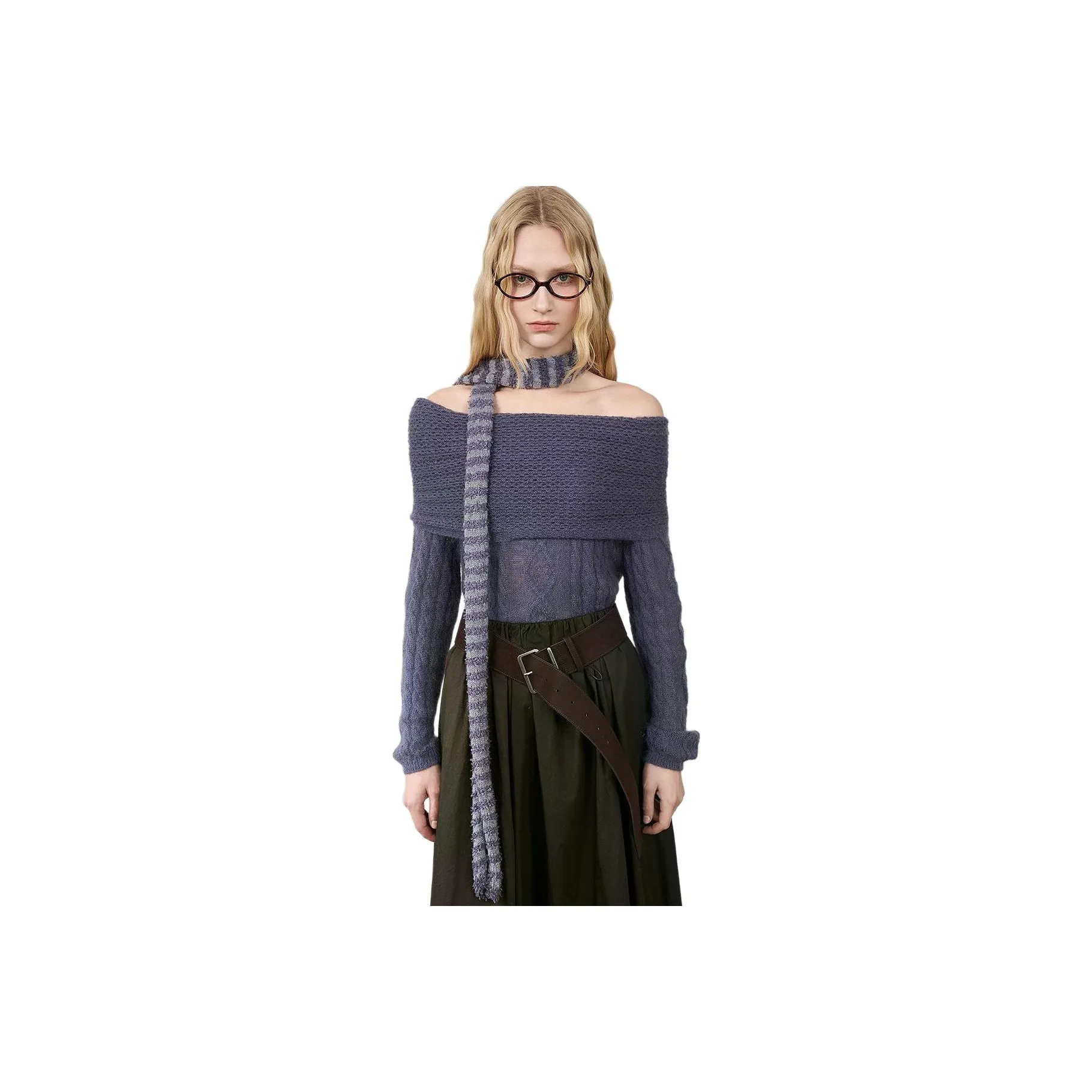 JORYAweekend Серый Фиолетовый Женский Трикотаж