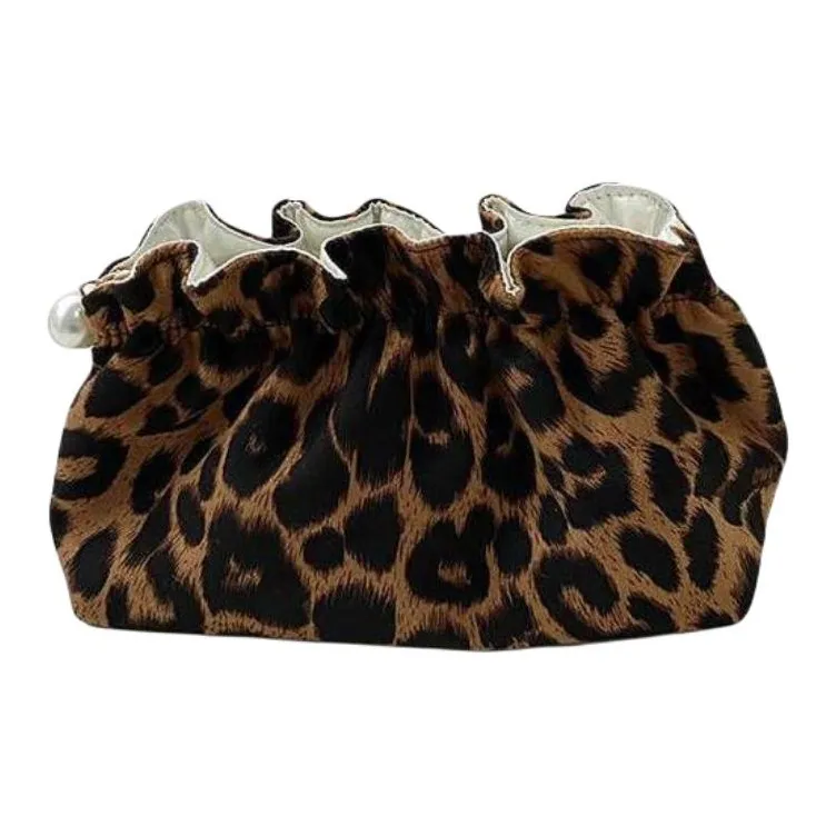 RULINSHI Портативный Леопардовый принт Сумка для хранения Evening Bag Женская Клатч Сумка для косметики и туалетных принадлежностей