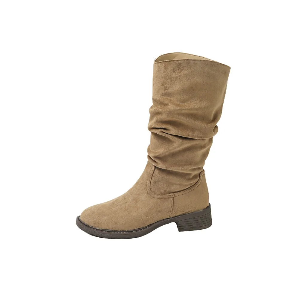 Rutai высокие сапоги на толстом каблуке женские