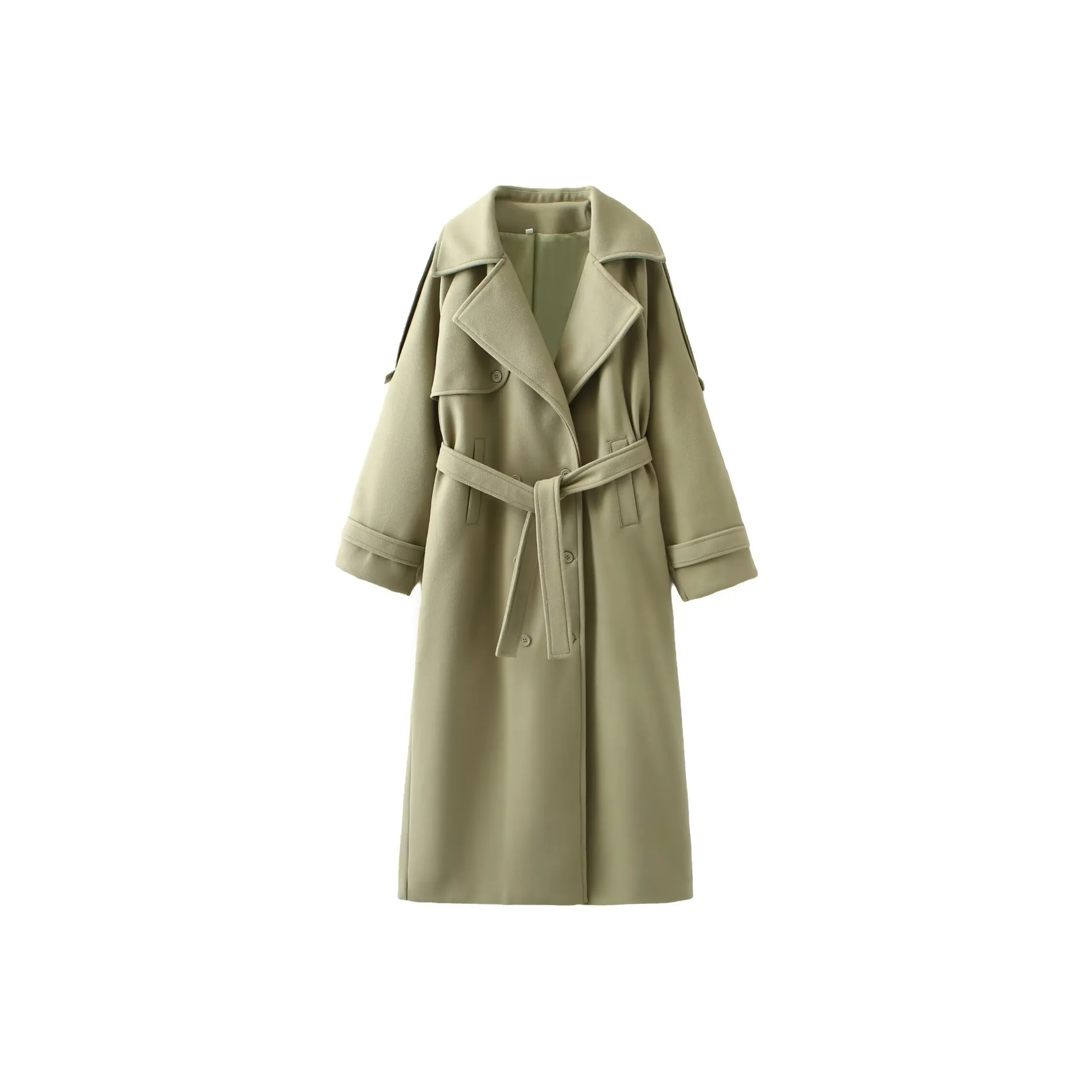 Devanro Оливковый Женский Тренч