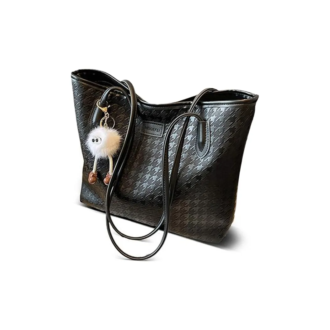 VINEY Сумка через плечо из синтетической кожи большая женская черная