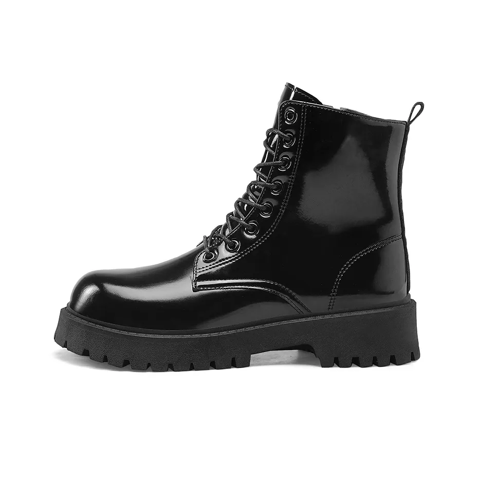 JX Высокий Топ Chunky Derby Обувь Короткий Мартин Ботин Мужской