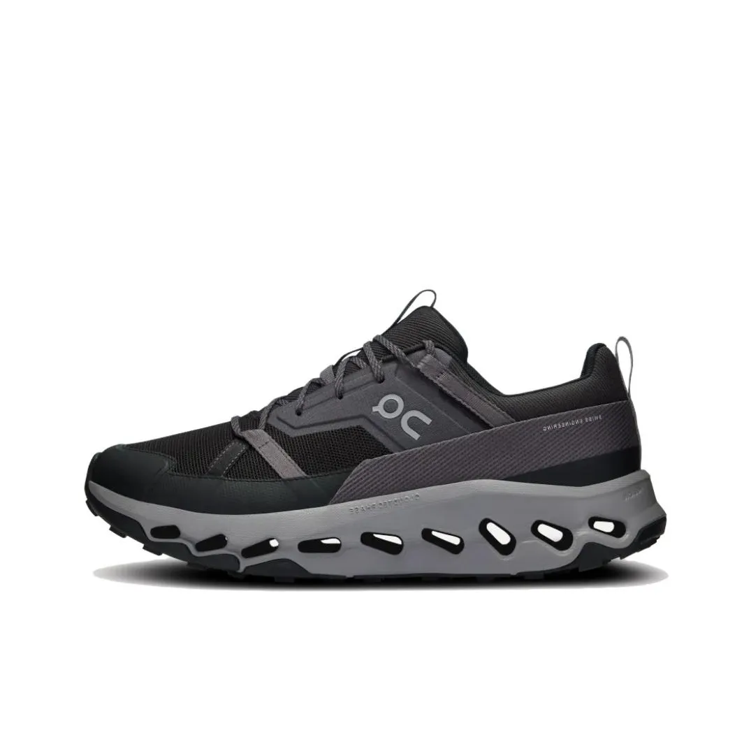 On CloudhorizOn Hiking / Trekking Shoes Men Low Top Black | Alloy Gray