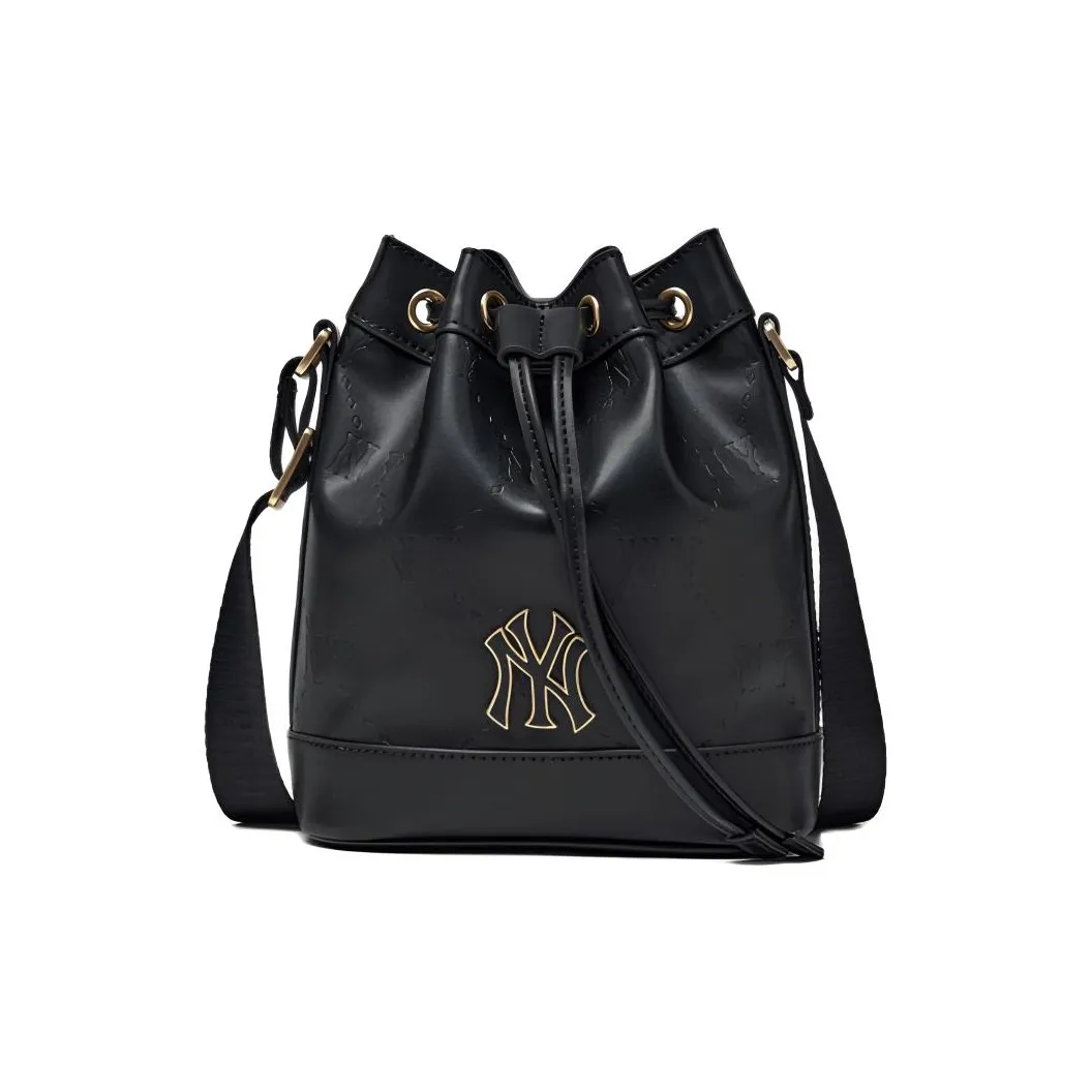 MLB Кожа Ведрообразные Сумки Сумки через плечо Сумка через плечо Стандартная Детская Розовая Черная