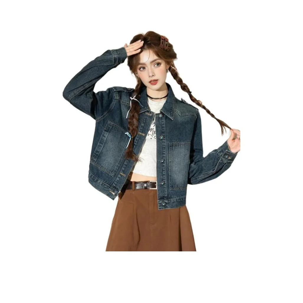 FAWENXIANGZI Джинсовая куртка Женская