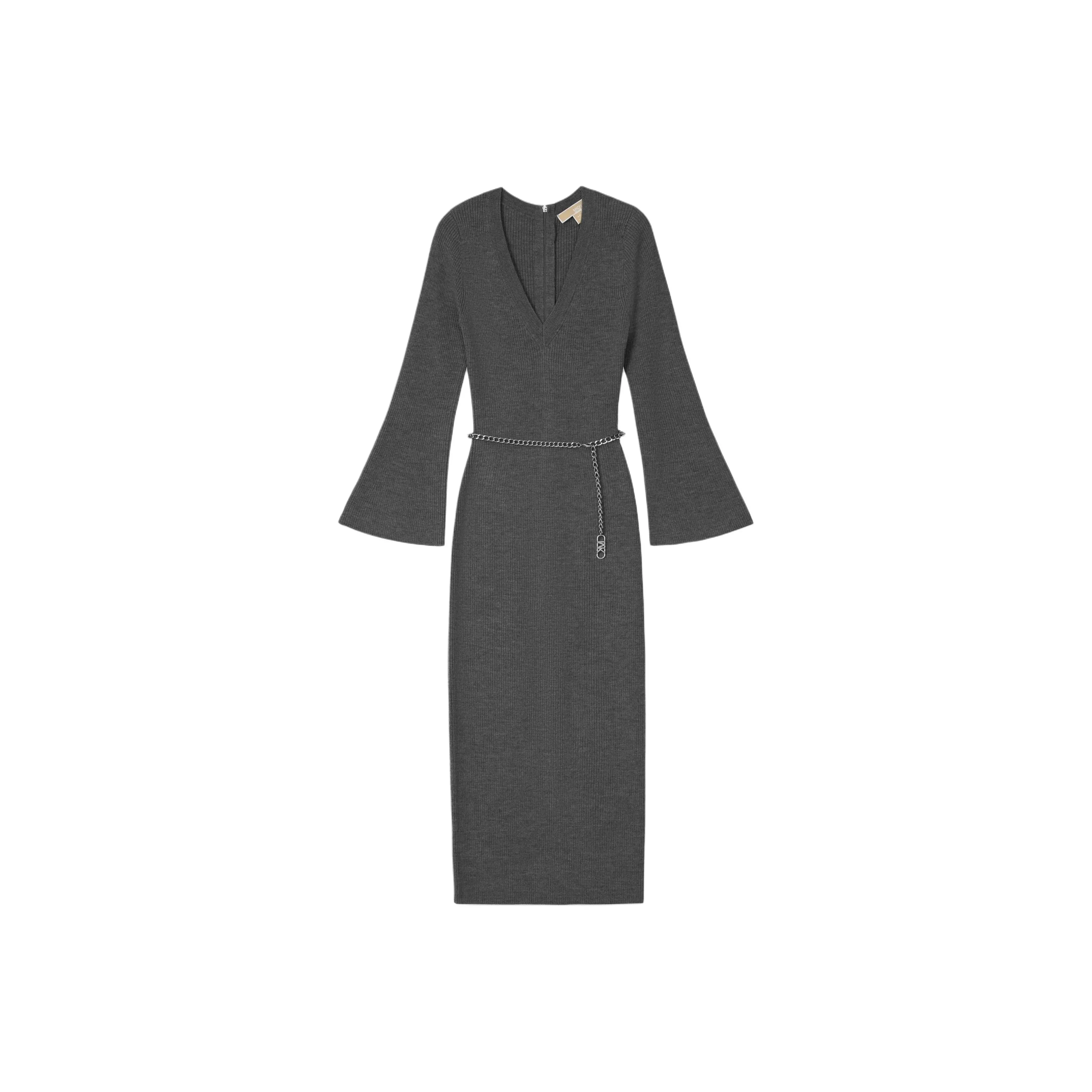 MICHAEL KORS Длинное платье с длинными рукавами женское