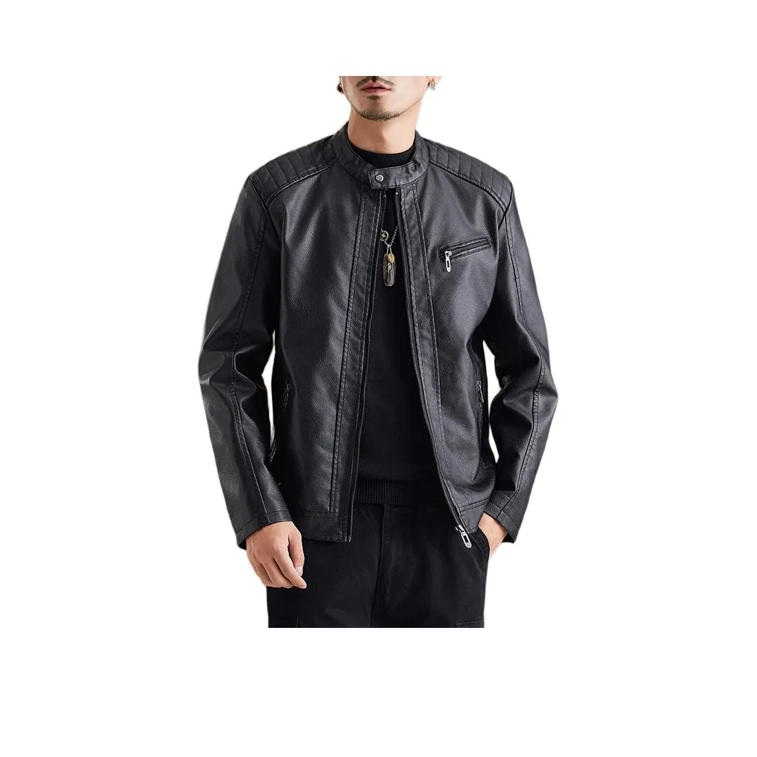 EMINU Мужские кожаные куртки