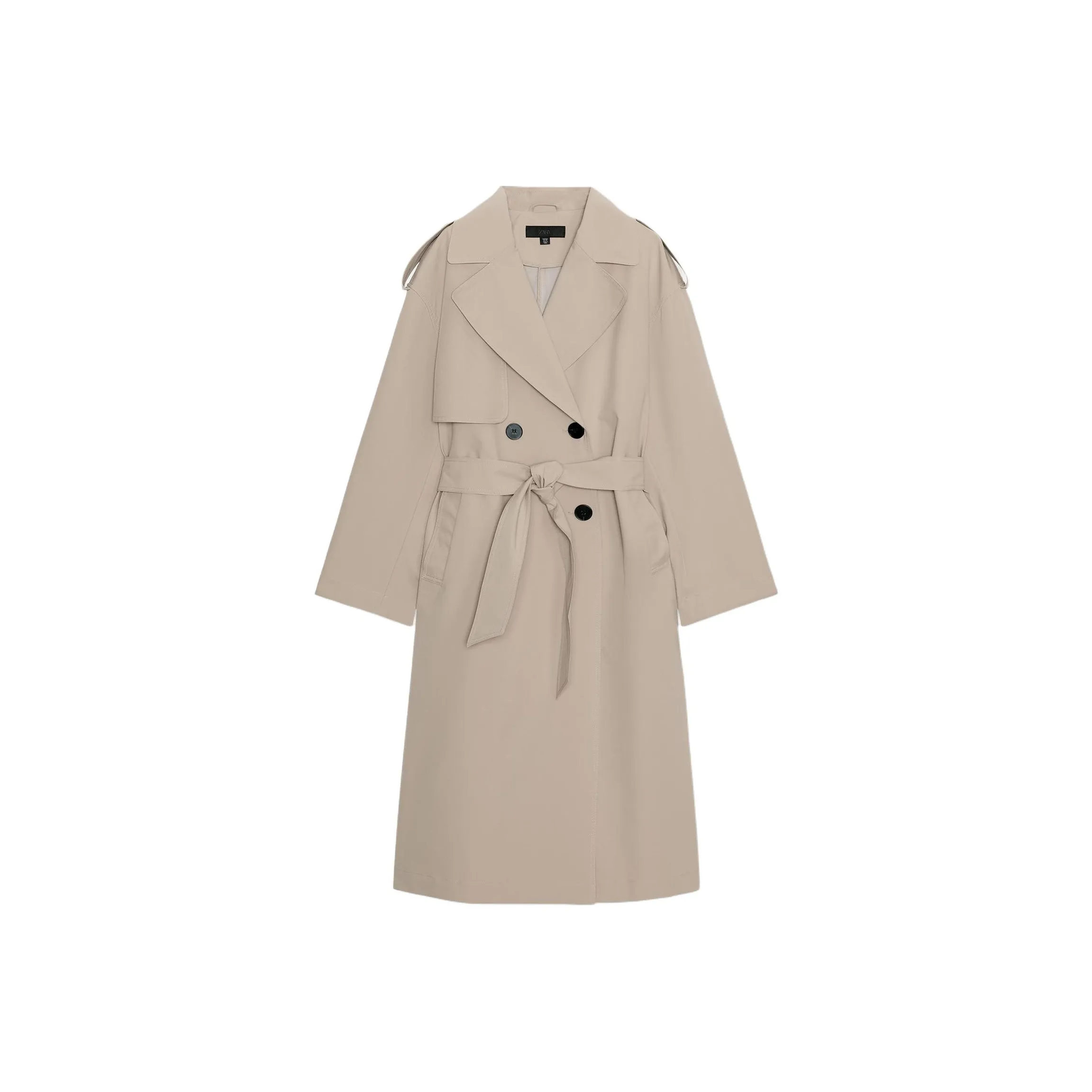 ZARA Коричневый Женский Тренч