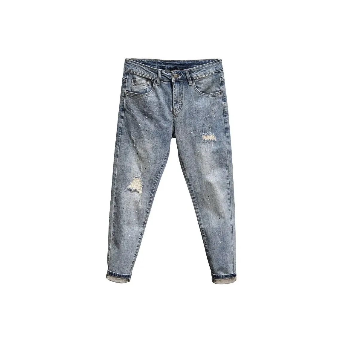 HIPHOPPUNKS Светло-синие мужские джинсы