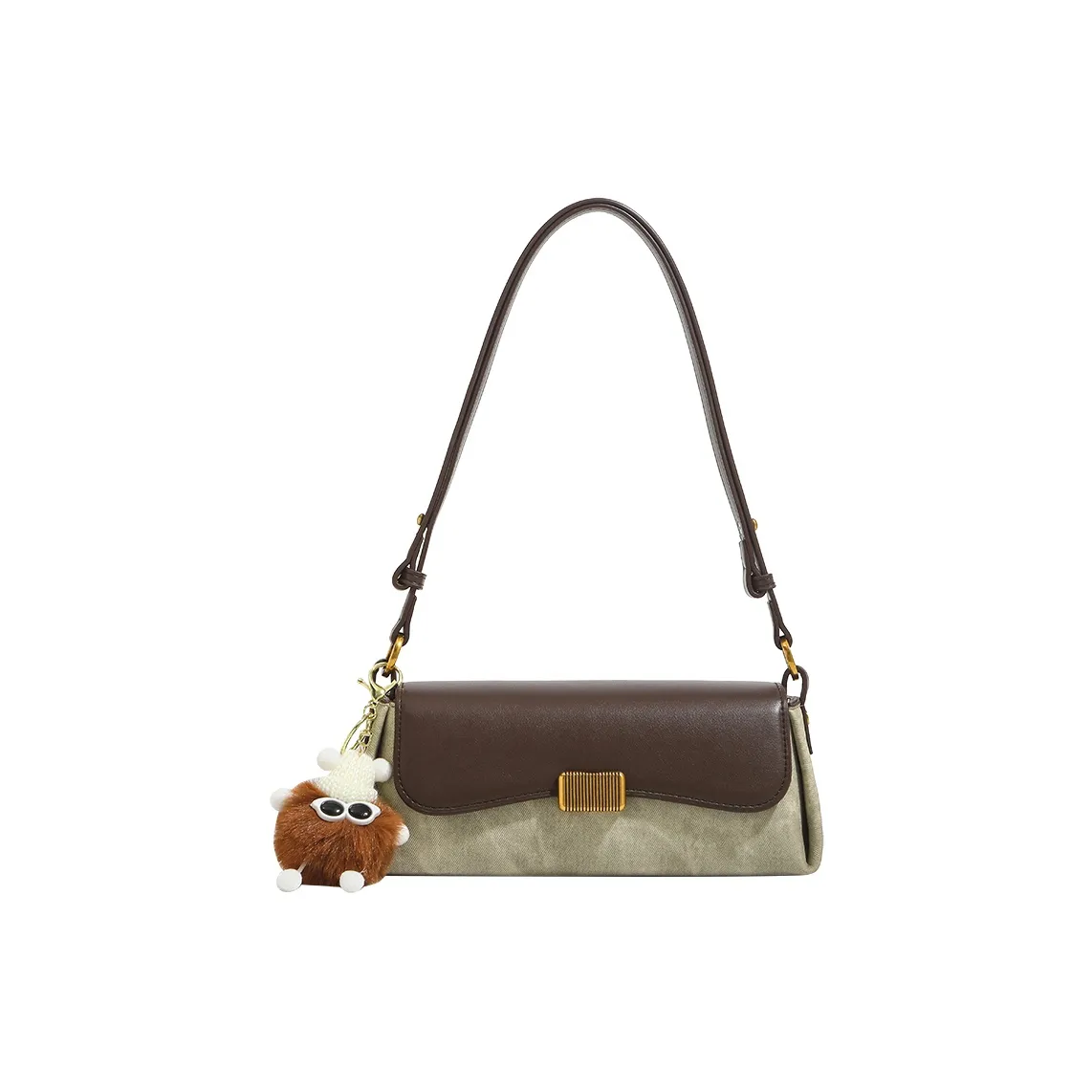 SMILE FOCUS Микрофибра Синтетическая Кожа Плечевая Сумка Стандартная Женская Зеленая