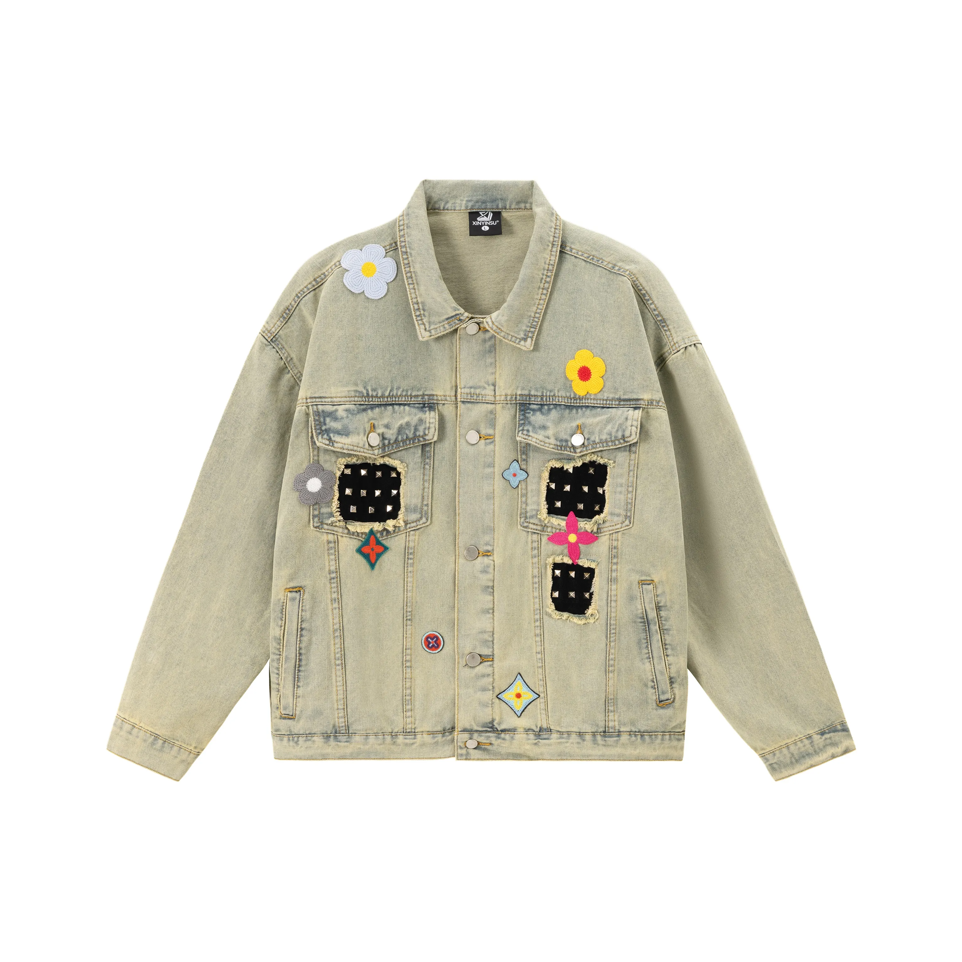 XINYINSU 25FW Denim Jacket Unisex Couple's XINYINSU 25FW Деним Куртка Унисекс Парный