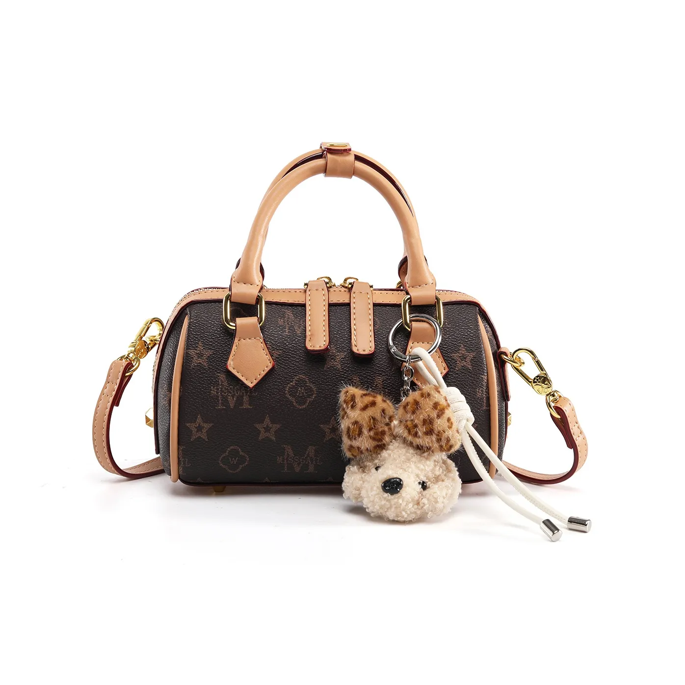 MISS GAIL Сумка из синтетической кожи женская цвет Old Цветочный абрикос