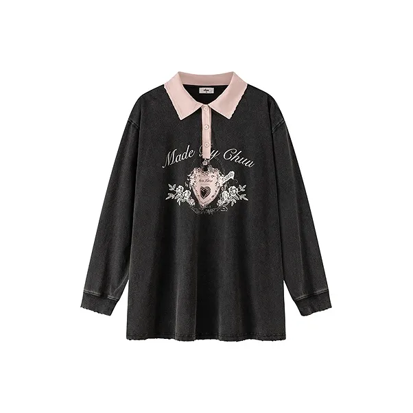 CHUU Carbon Gray Женские T-рубашки