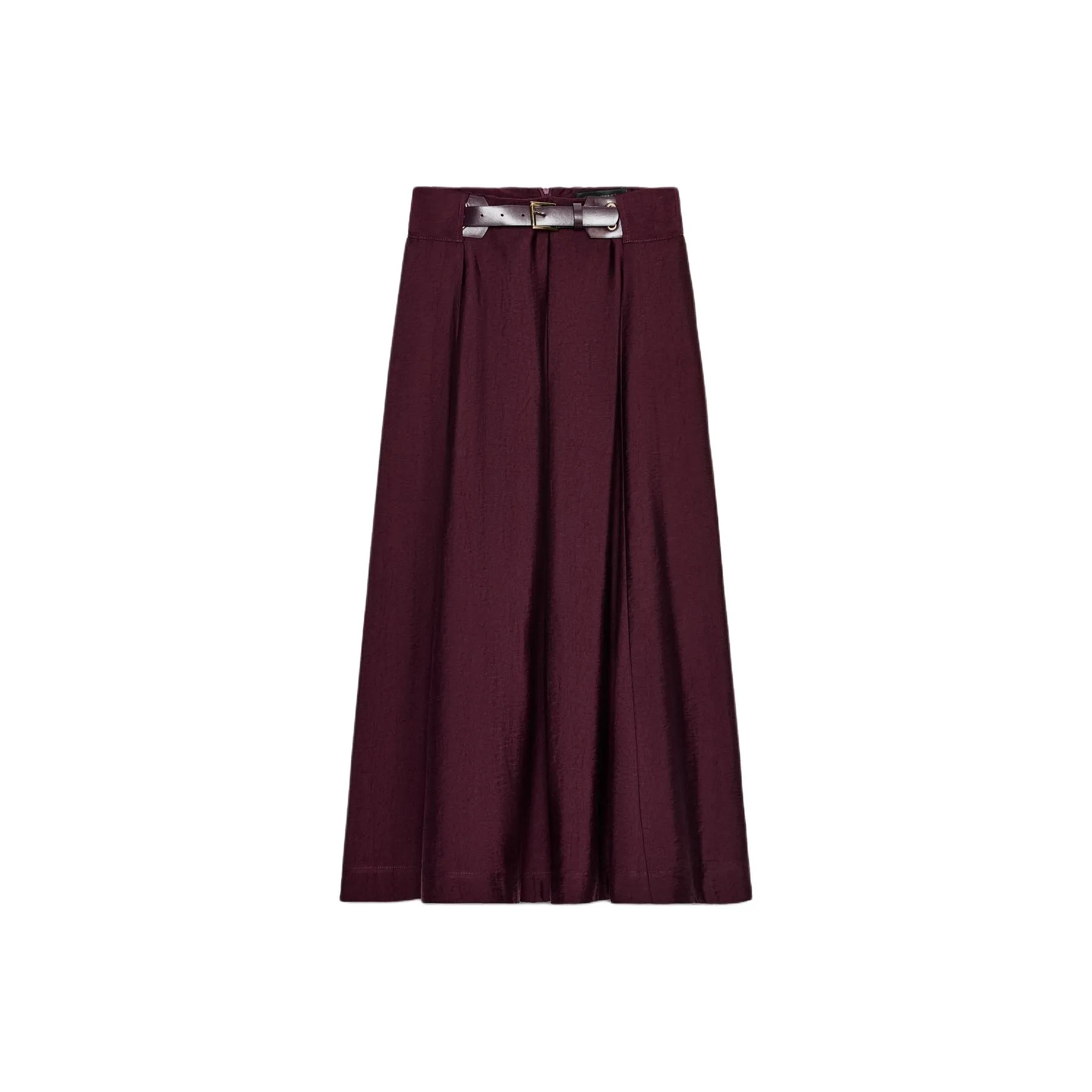 ZARA Баклажаново-фиолетовый Женские Повседневные Длинные Юбки