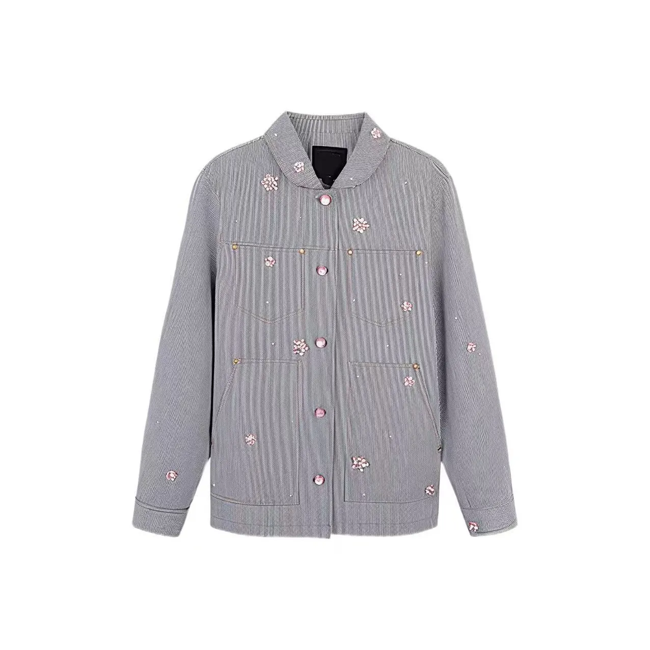 MA JOURNEE Черно-белые полосы Женские Куртки