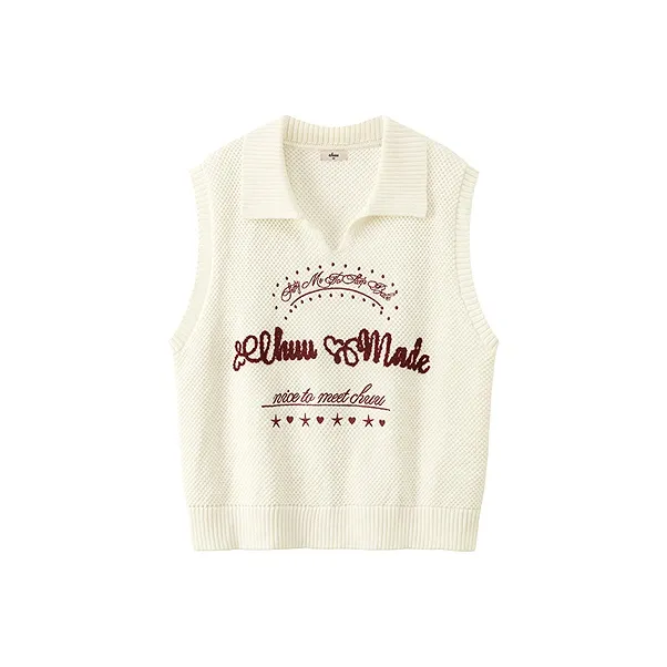 CHUU Белый абрикос Женские жилеты