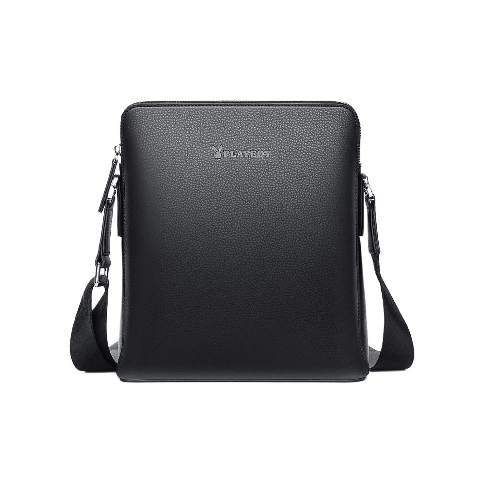 Сумка через плечо PLAYBOY Collaboration из коровьей кожи плечевая сумка средний размер классический черный модный синий
