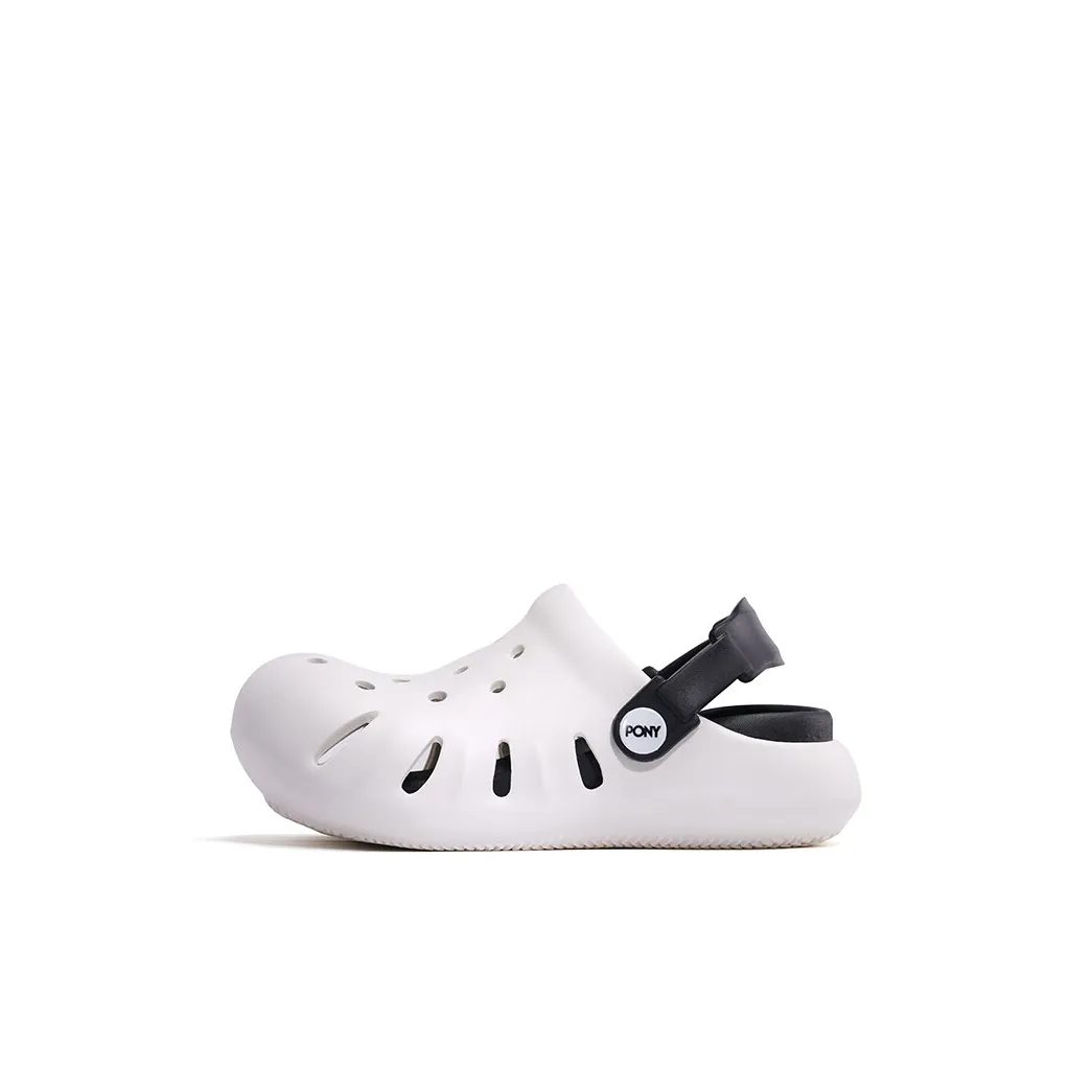 PONY Slip-resistant Abrasion-resistant Low Top Children's Sandals White Children's