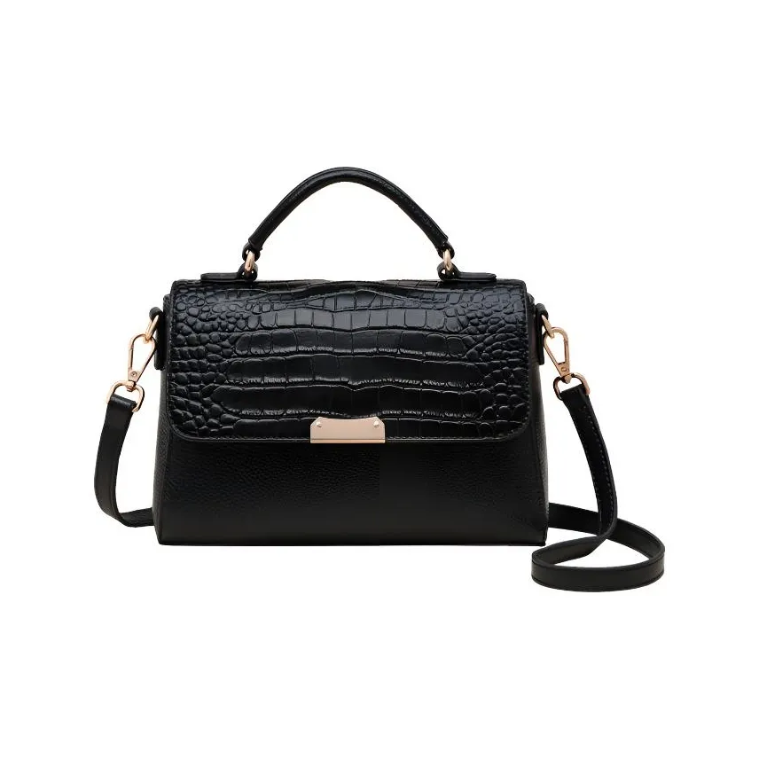 OUBOTE Корова Кожа Одно Плечо Сумка Стандартная Женская Черная