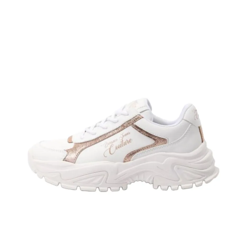 VERSACE JEANS COUTURE Низкий топ Повседневная обувь Женская Белая