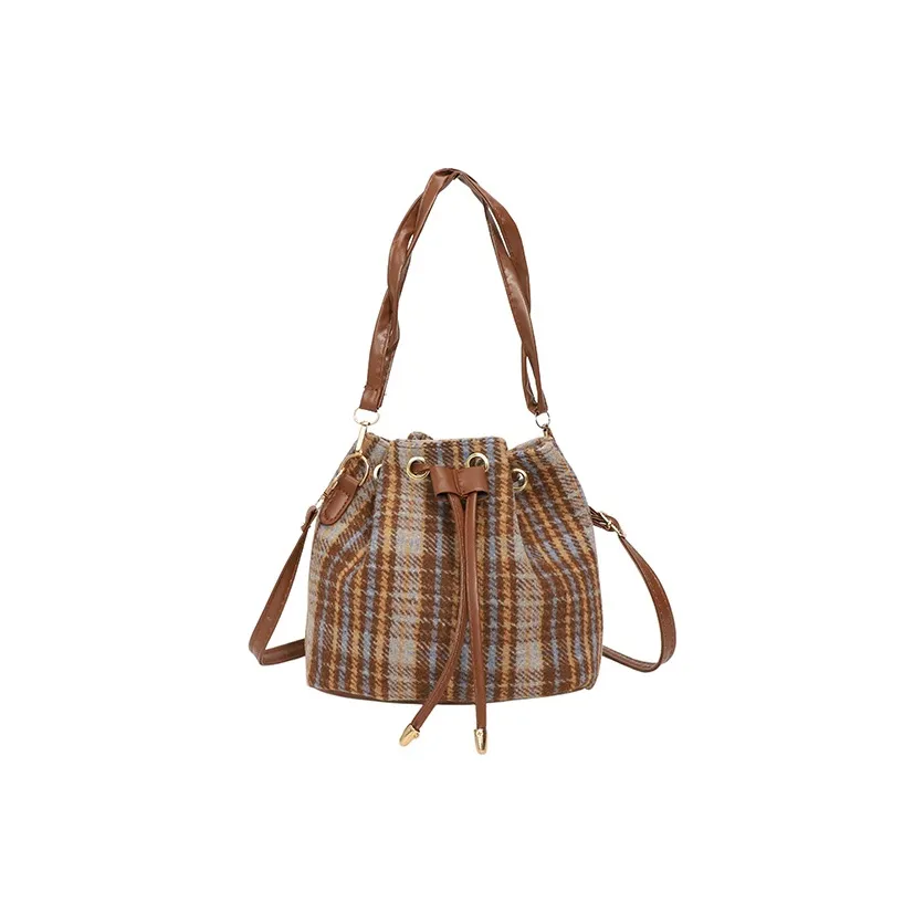 ORANGE BEAN Шерстяные сумки через плечо Стандартные Женские Многоцветные