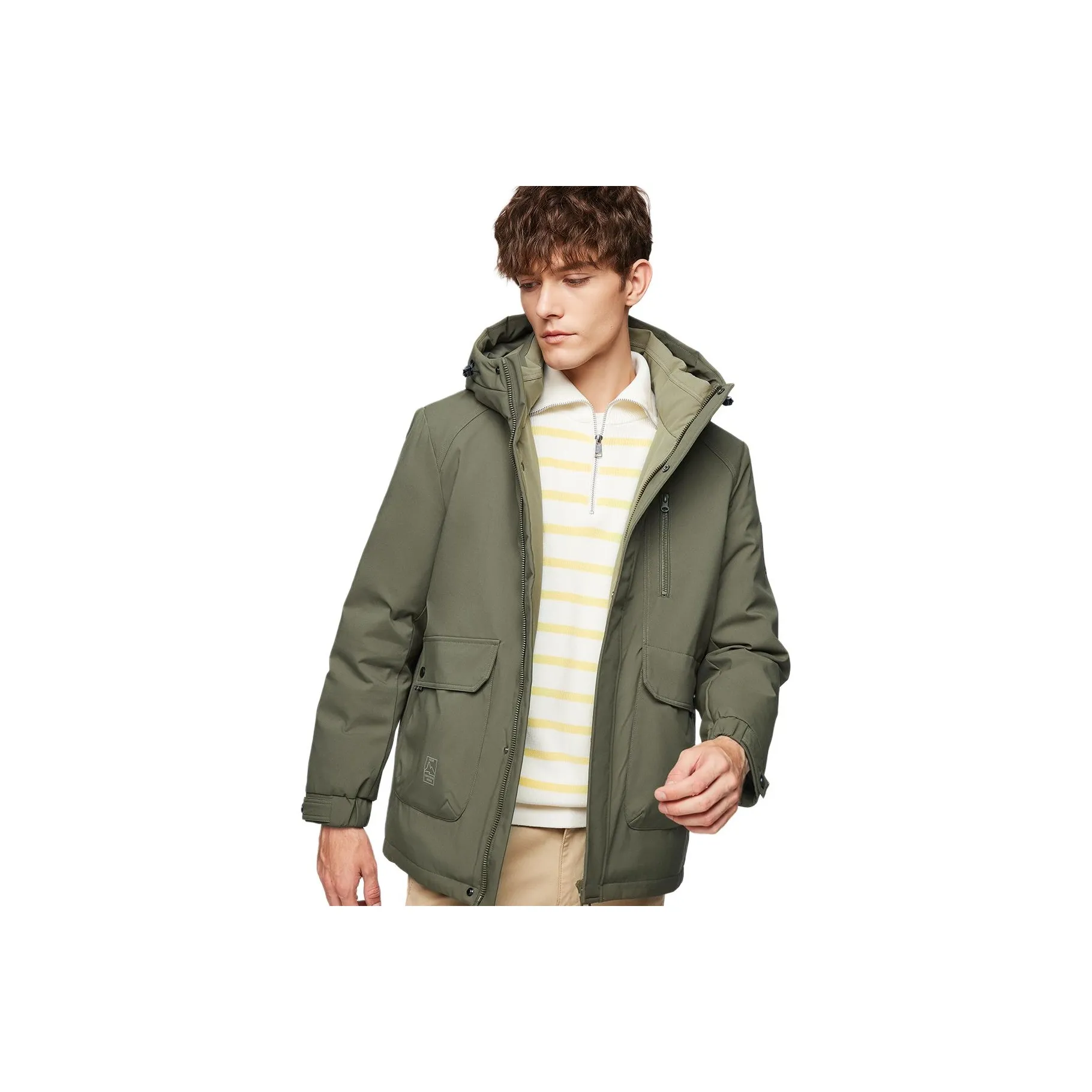 Red Bean Пальто Пуховик Мужской