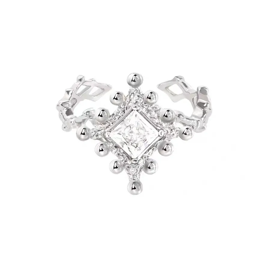 VARYVASE Белое золото с медным покрытием кольца женские