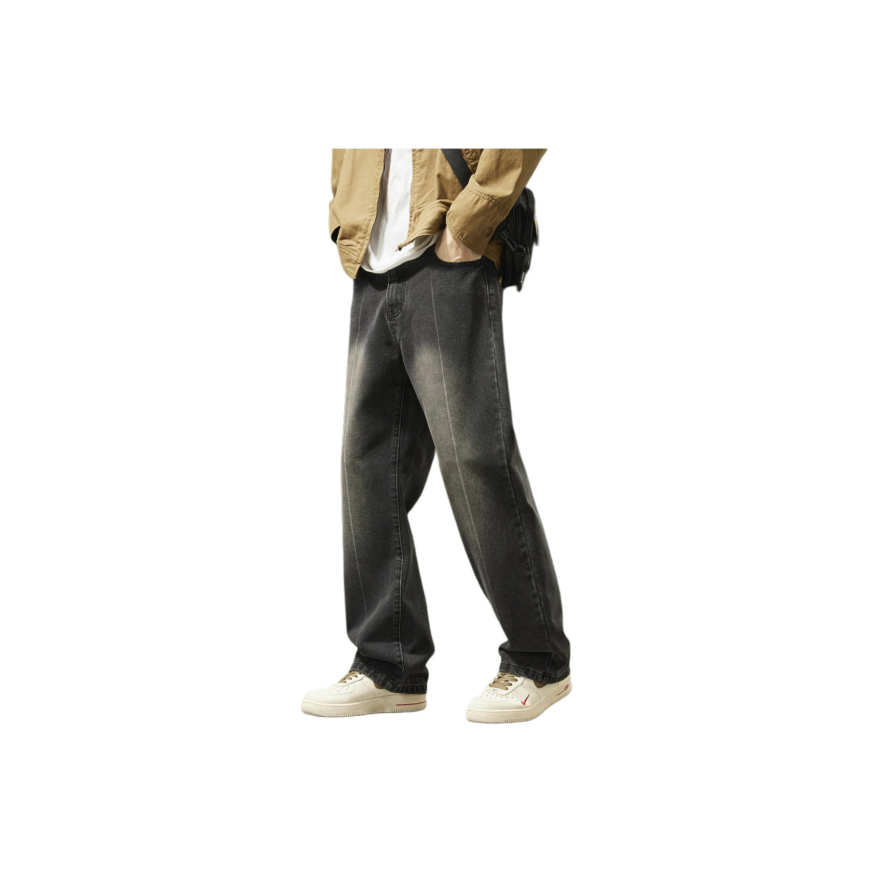 ENPofficial Черные Мужские Джинсы