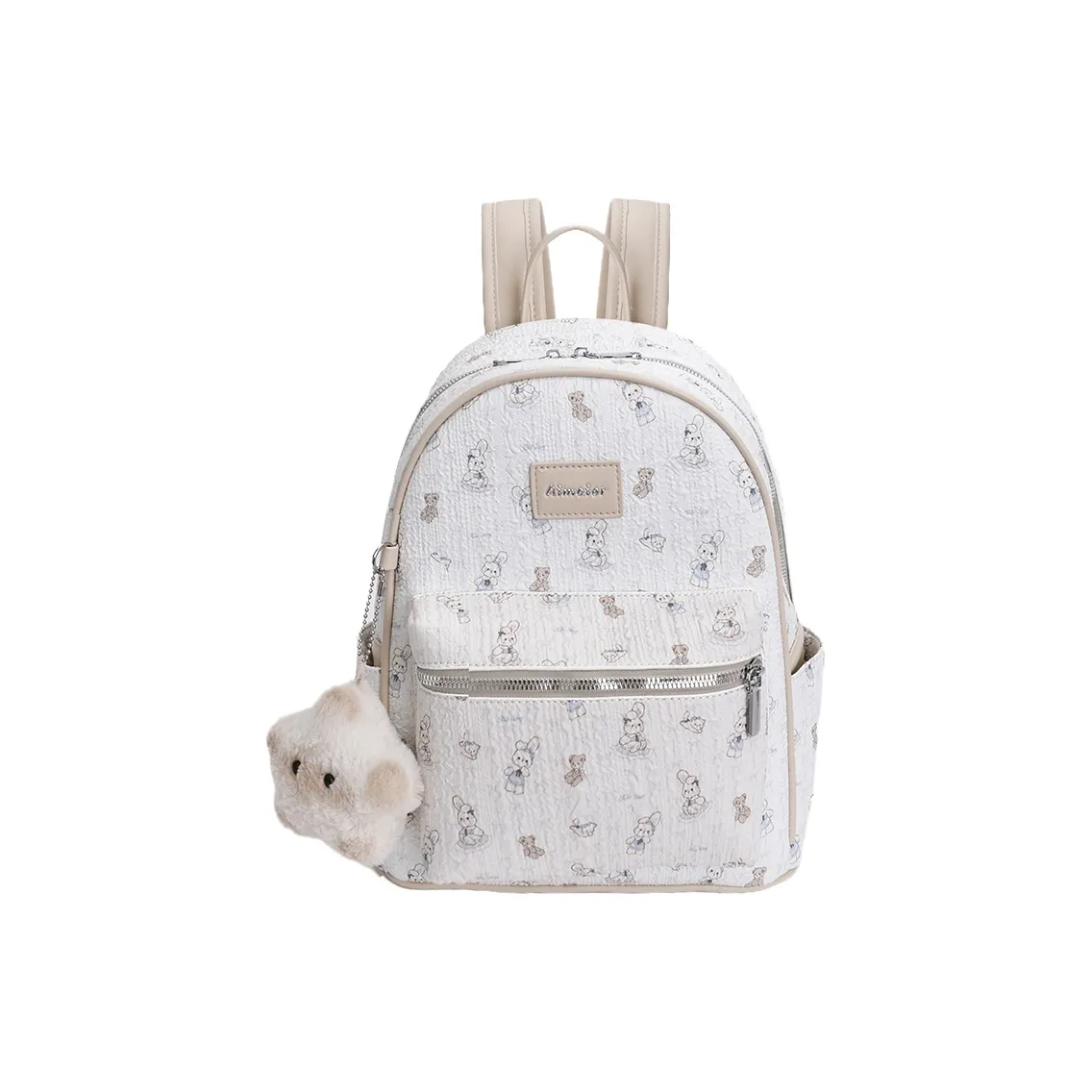 Xuan Xi ПУ (полиуретан) Рюкзак Стандартный Женский Молочно-чайный