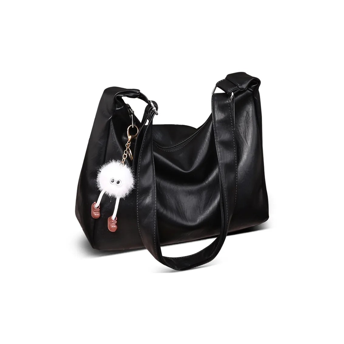 VINEY Корова Кожа с Синтетической Кожей Кроссбоди Сумка Сумка через плечо Стандартная Женская Черная