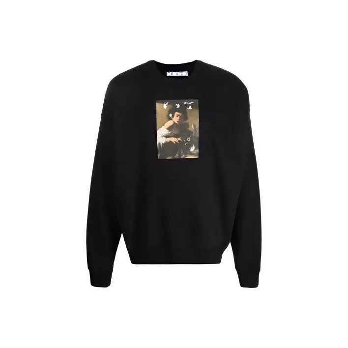 OFF Белый FW21 Свитшот Мужской Черный