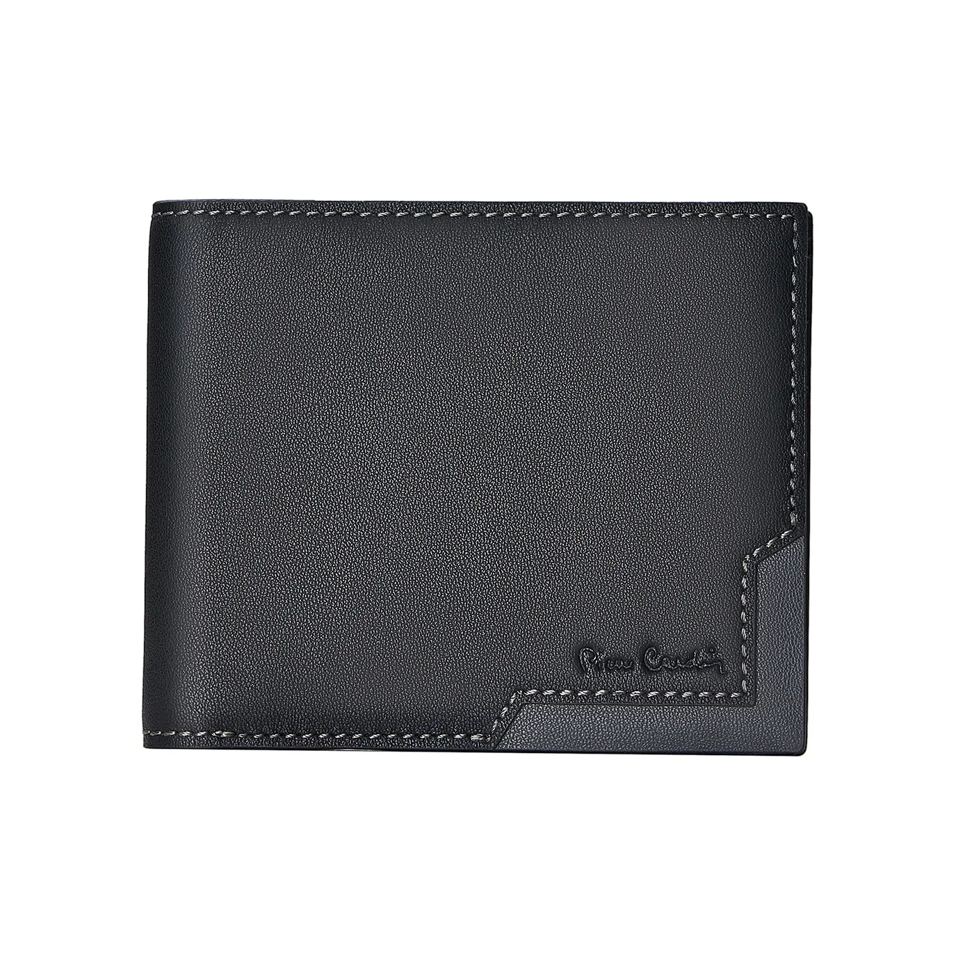 PIERRE CARDIN Настоящая коровья кожа кошелек для монет кошелек мужской черный
